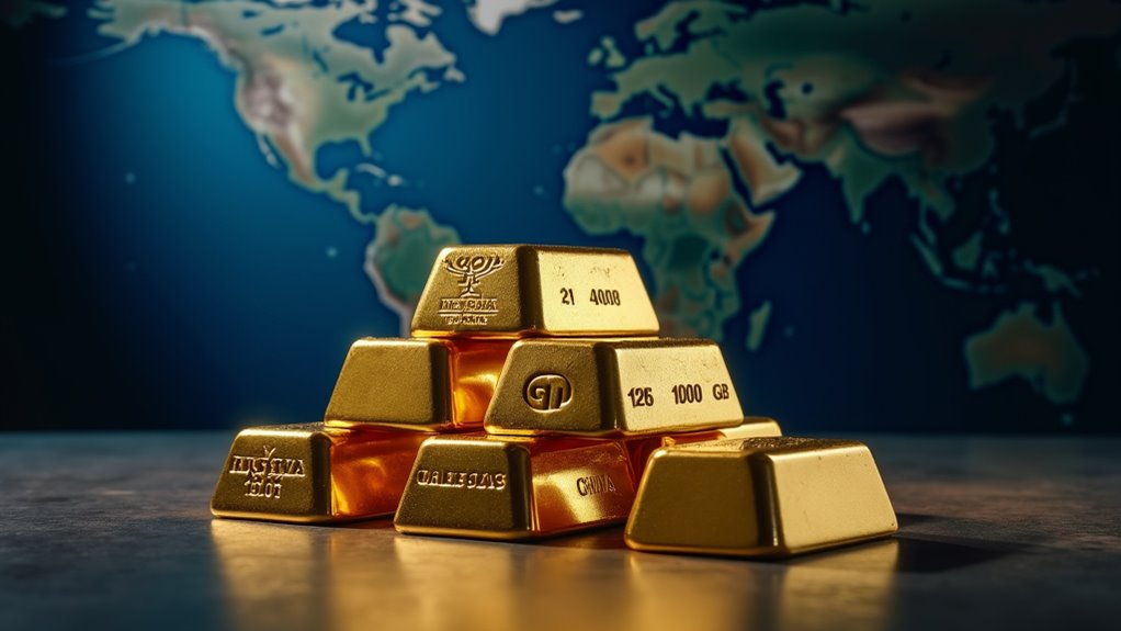gold accumulation by russia china