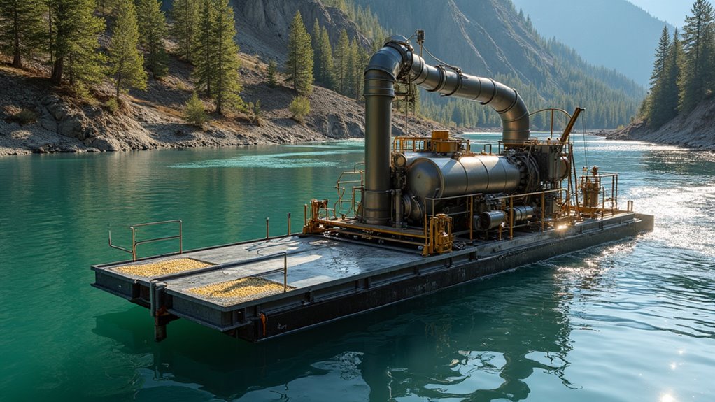 gold recovery using dredges