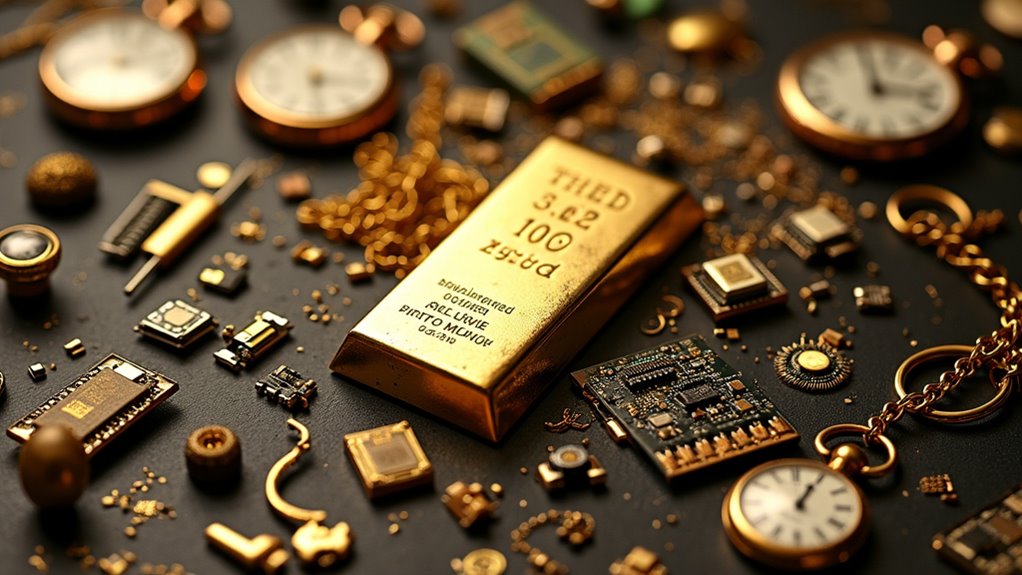 recyclable gold from electronics